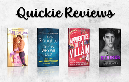 Quickie Reviews November 11, 2024 on Hooked by That Book